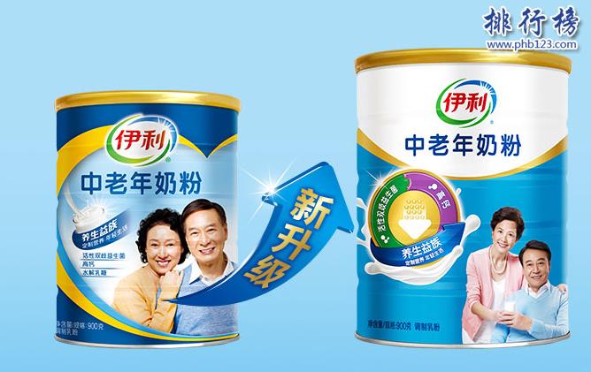 中国中老年奶粉排行榜推荐